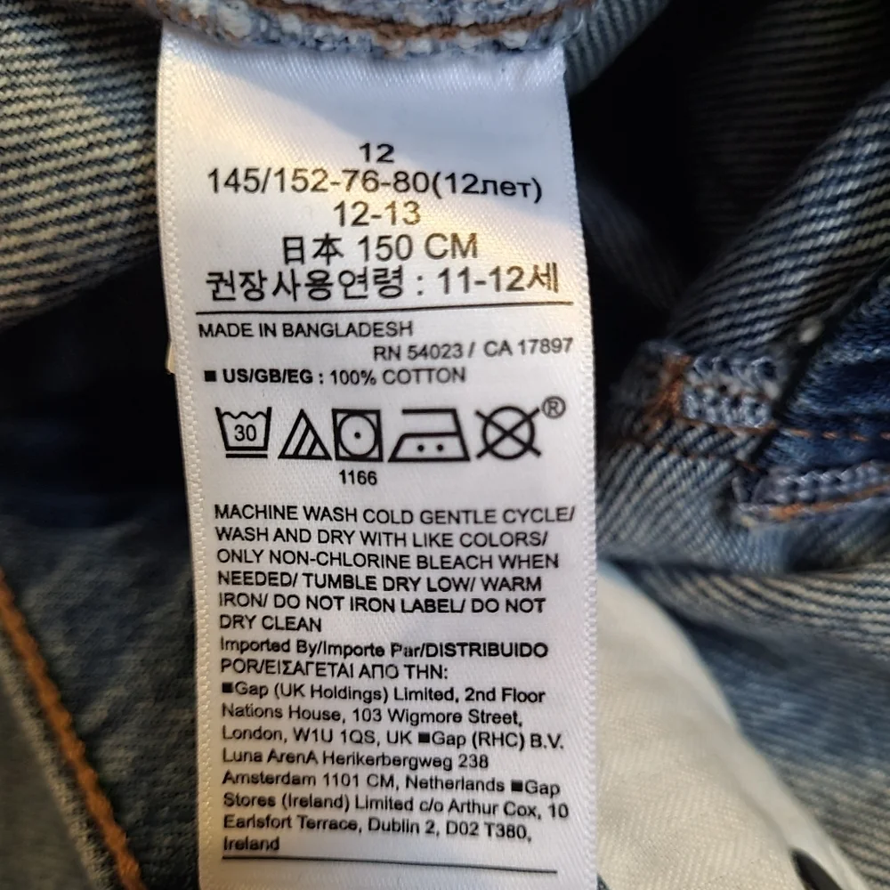girls' blue jeans GAP